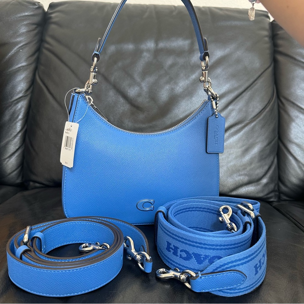 Coach hobo crossbody blueberry